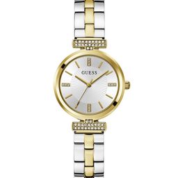 GUESS Women Mother of Dial & Stainless Steel Bracelet Style Straps Analogue Watch GW0762L5-image-98