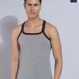 Dollar Bigboss Men's Solid Pack of 2 Cotton Racerback Styled Gym Vests MDBB-02-image-95