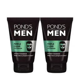 Ponds Men Set Of 2 Pimple Clear Face Wash With Thymo-T Essence - 100g Each-picture-12