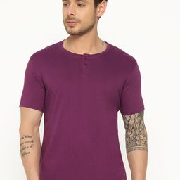 appulse Henley Neck Short Sleeves Cotton Relaxed Fit T-shirt-image-48
