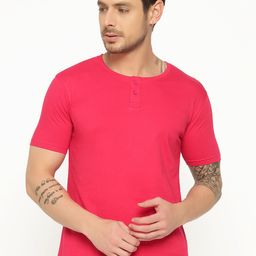 appulse Henley Neck Short Sleeves Cotton Relaxed Fit T-shirt-image-46