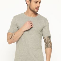 appulse Henley Neck Short Sleeves Cotton Relaxed Fit T-shirt-image-60