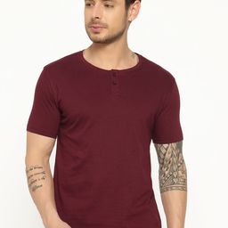 appulse Henley Neck Short Sleeves Cotton Relaxed Fit T-shirt-image-61