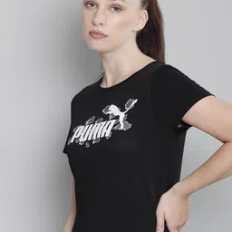 Puma Brand Logo Printed Essential+ ANIMAL Regular fit Pure Cotton T-shirt-image-51