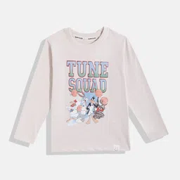 Happy Faces Boys Looney Tunes Printed Pure Cotton T-shirt-image-71
