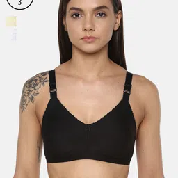Leading Lady Pack of 3 Solid Non-Wired Non Padded T-shirt Bras m-CONCENT-3-image-92