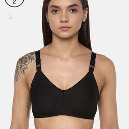Leading Lady Pack of 2 Solid Non-Wired Non Padded T-shirt Bra m-CONCENT-image-37