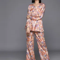 Varanga Women Abstract Printed Co-Ord Set-picture-55
