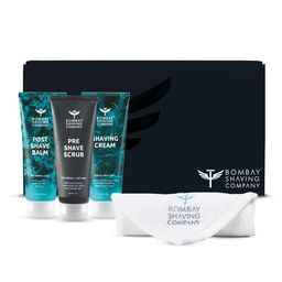 Bombay Shaving Company Shaving Kit for Men- Scrub+Shaving Cream+Post Shave Balm with Towel-image-8