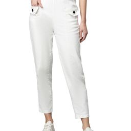 Global Republic Women Solid Regular Fit Wrinkle Free Trousers-image-28