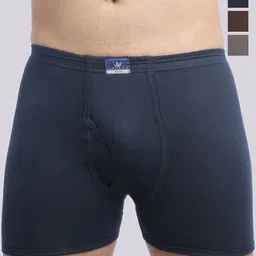 VIP Pack Of 4 Assorted Pure Cotton  Snug Fit Trunks- VP-MI-TR-UNICL-10P-PO4-80-9