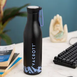 CLAY CRAFT Black & Violet Stainless Steel Double Wall Vacuum Water Bottle 900 ML-image-73