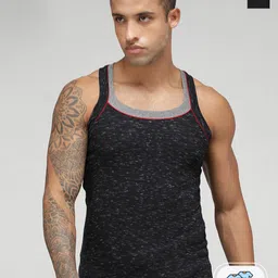 SPORTO Men Pack Of 2 Pure-Cotton Gym Innerwear Vests Vest888-picture-35