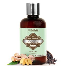 Nat Habit Pure Maahu Ginger Maricha Body Massage Oil for Fat Reduction - 100 ml-image-18