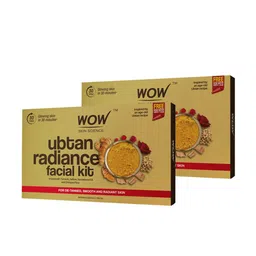 WOW SKIN SCIENCE Pack of 2 Ubtan Radiance Facial Kit for Glowing Skin with Free Rose Water-7