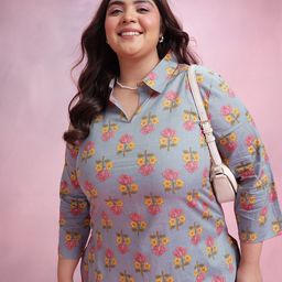 Dressberry Curve Plus Size Printed Co-Ords-image-84