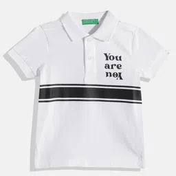 United Colors of Benetton Boys Striped Polo Collar T-shirt-image-53