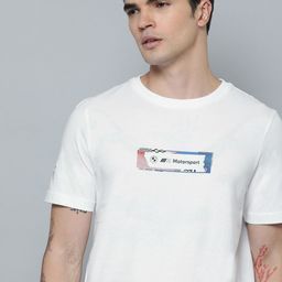 PUMA Motorsport BMW Brand Logo Printed Pure Cotton T-shirt-image-65