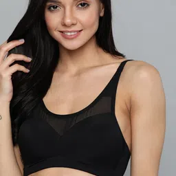 Mast & Harbour Black Solid Non-Wired Lightly Padded T-shirt Bra DRMS-076A-picture-33