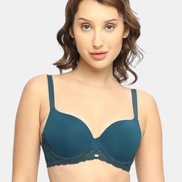 Soie Women Medium Coverage Lightly Padded Underwired Lace T-shirt Bra-picture-19