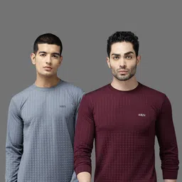 TICOSS Men Pack of 2 Round Neck T-Shirts-picture-30