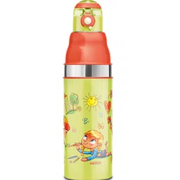 Milton Kool Stunner 600 Insulated School Kids Bottle with Inner Steel 520ml - Green-picture-26