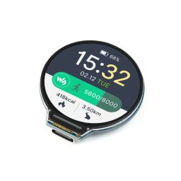 Waveshare RP2040 MCU Development Board with 1.28-inch Round LCD Display and Built-in Accelerometer & Gyroscope Sensor For IoT, Robotics - RS5906 Waveshare RP2040 MCU Development Board with 1.28-inch Round LCD Display and Built-in Accelerometer & Gyroscope Sensor For IoT, Robotics - RS5906-18