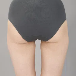 Soie Women's  Pack Of 3 High-Rise Full Coverage Hipster Briefs 3HWB-31 P-10-A image 4