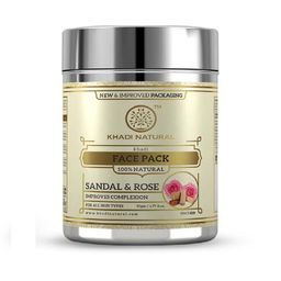 Khadi Natural Unisex Sandal & Rose Herbal Face Pack 50 g-12