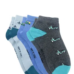 Mint & Oak Men Pack Of 3 Assorted Ankle-Length Socks-49