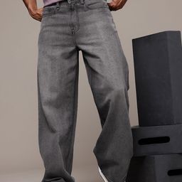 The Roadster Life Co. Men Pure Cotton Wide Leg Heavy Fade Jeans-picture-48