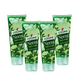 Ozone Set Of 4 Neem Face Wash with Aloe Vera & Lemon for Acne & Breakouts - 100ml each image 1