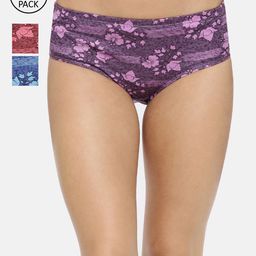 Red Rose Women Pack Of 3 Assorted Hipster Briefs Dear-M-image-64