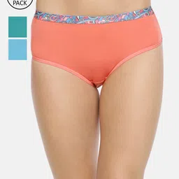 Red Rose Women Pack of 3 Assorted Hipster Briefs SolidsN03-XXL-image-65