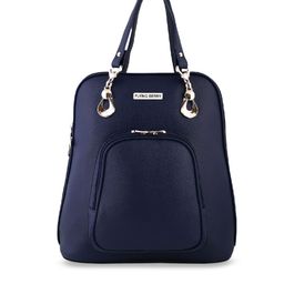 FLYING BERRY Women Navy Blue Solid Backpack-15