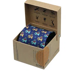 Tossido Men Blue Printed Broad Tie-picture-12