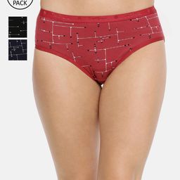 Red Rose Women Pack of 3 Assorted Hipster Briefs Preety-4XL-picture-23