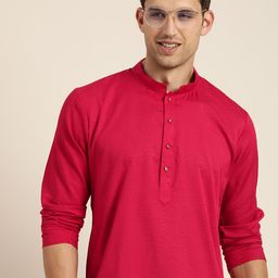 HERE&NOW Men Woven Design Jacquard Kurta-picture-43