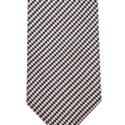 PELUCHE White & Black Woven Design Broad Tie-image-101
