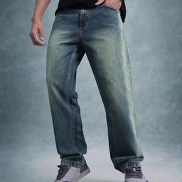 The Roadster Life Co. Men Straight Fit Pure Cotton Light Fade Jeans-image-47