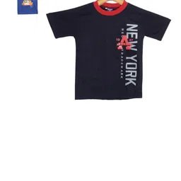 SWEET ANGEL Boys Charcoal Printed Round Neck T-shirt-image-56
