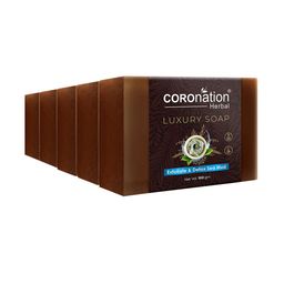 COROnation Herbal Set of 5 Exfoliate & Detox Sea Mud Luxury Soaps - 100 g Each-29