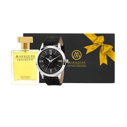 MARKQUES Men Infinity Pour Homme Perfume With Watch - 100ml-19