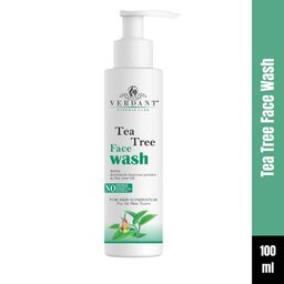 Verdant Natural Care Tea Tree Face Wash with Activated Charcoal - 100 ml-49