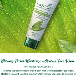 Biotique Set of 2 Bio Morning Nectar Visibly Flawless Face Wash - 100ml each image 2