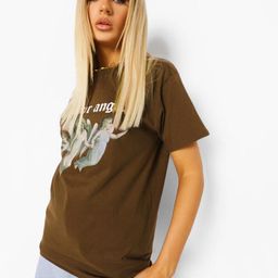 Boohoo Printed Pure Cotton T-shirt-image-8
