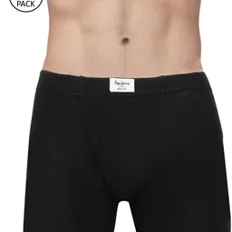 Pepe Jeans Men Pack of 2 Black Solid Trunks 8904311301196-50
