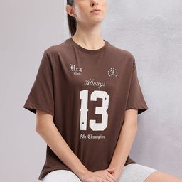 HRX by Hrithik Roshan Printed Drop-Shoulder Lifestyle T-shirt-image-33
