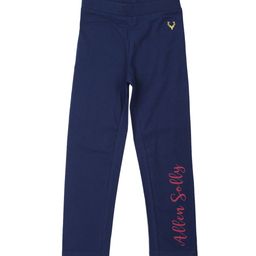 Allen Solly Junior Girls Navy Blue Solid Ankle-Length Leggings-image-30