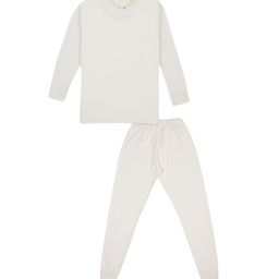 BODYCARE INSIDER Kids Off-White Solid Thermal Set-57